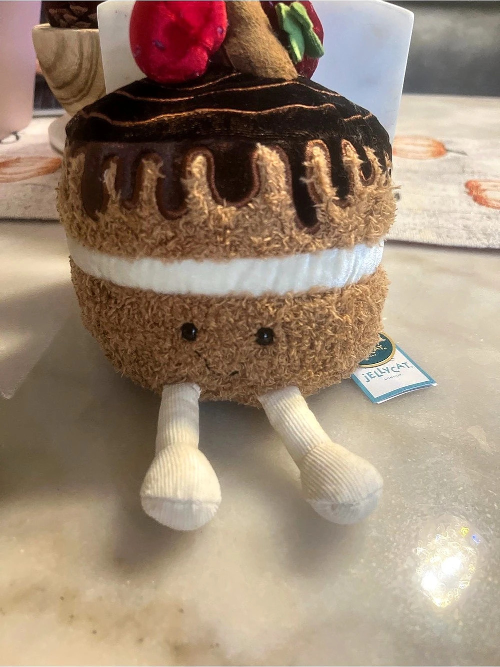Jellycat Glazy Chocolate Cake Plush